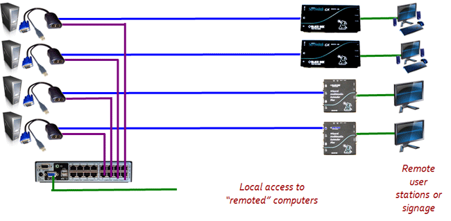 CX Dual Server Access Module Application Diagram