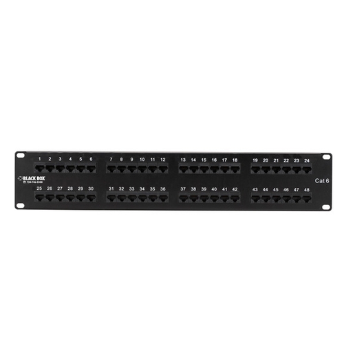 JPM624A, Connect CAT6 Patch Panel, Punchdown, Unshielded - Black Box